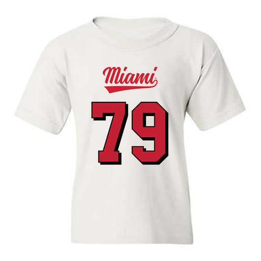 Miami of Ohio - NCAA Football : Jonathan Stangl - 2024 Replica Shersey Youth T-Shirt-0