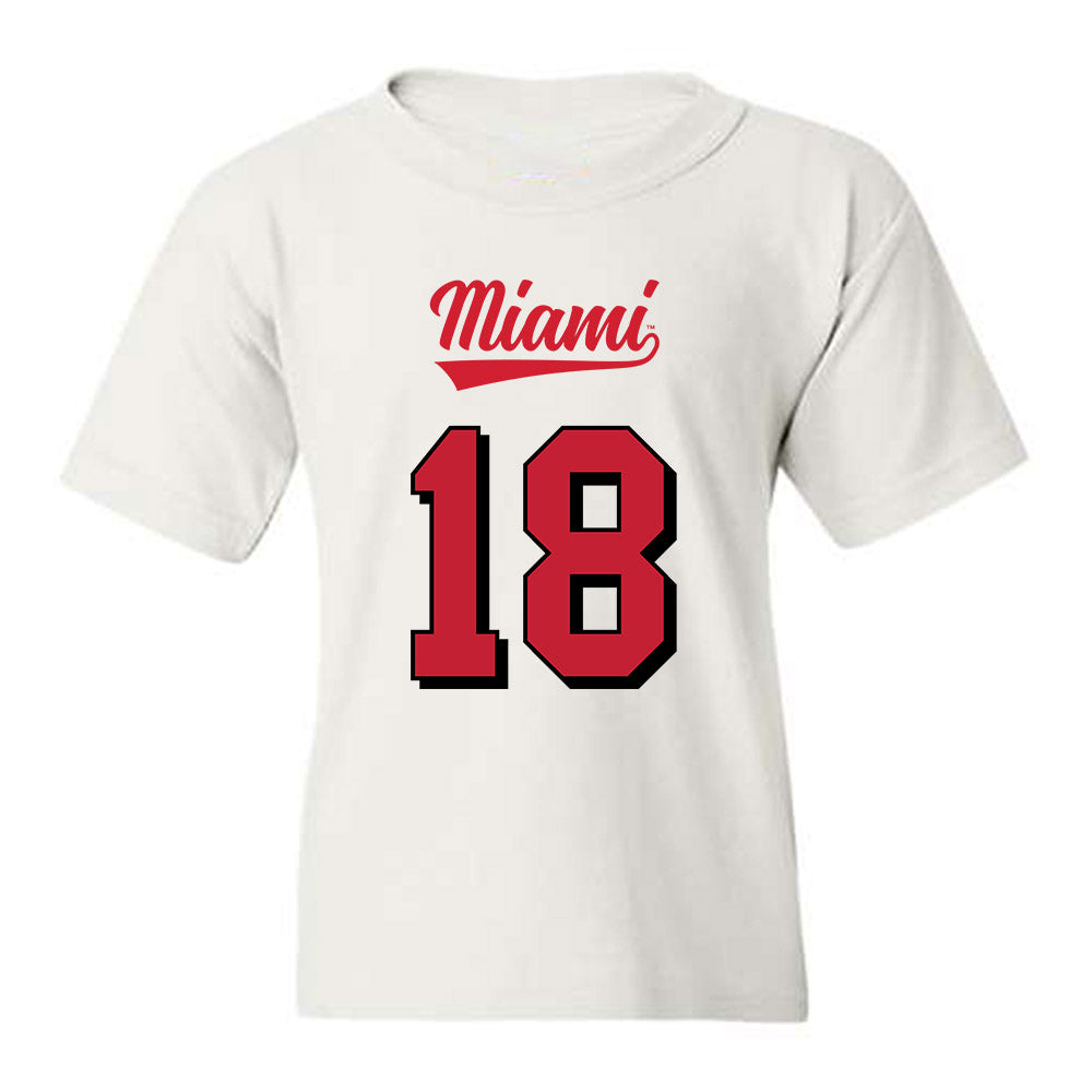 Miami of Ohio - NCAA Football : Antwon Thomas - 2024 Replica Shersey Youth T-Shirt-0