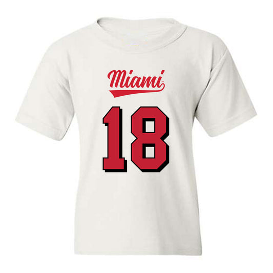 Miami of Ohio - NCAA Football : Antwon Thomas - 2024 Replica Shersey Youth T-Shirt-0