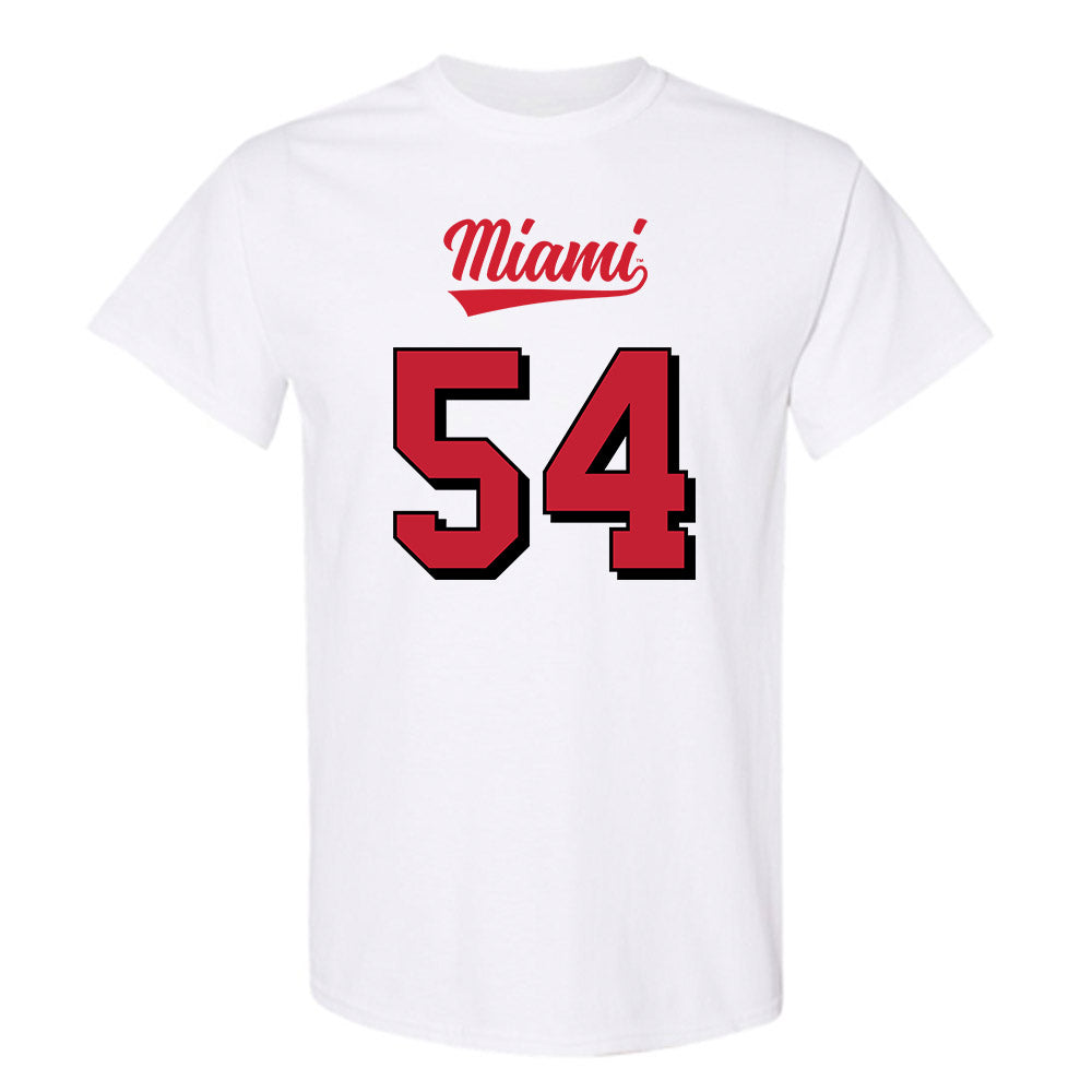 Miami of Ohio - NCAA Football : Aiden Howard - 2024 Replica Shersey T-Shirt-0