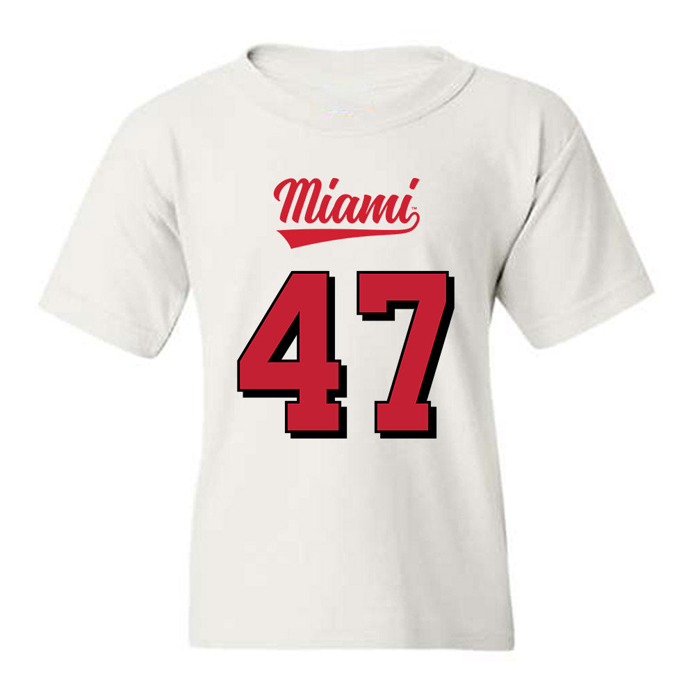 Miami of Ohio - NCAA Football : Brach Rice - 2024 Replica Shersey Youth T-Shirt-0