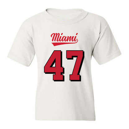 Miami of Ohio - NCAA Football : Brach Rice - 2024 Replica Shersey Youth T-Shirt-0