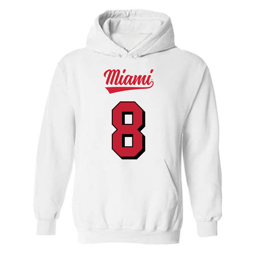 Miami of Ohio - NCAA Football : Kam Perry - 2024 Replica Shersey Hooded Sweatshirt-0