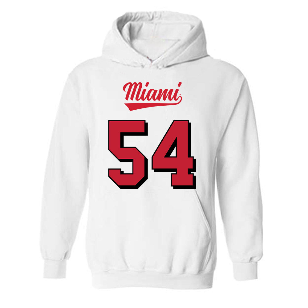 Miami of Ohio - NCAA Football : Aiden Howard - 2024 Replica Shersey Hooded Sweatshirt-0