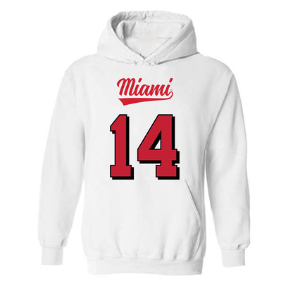 Miami of Ohio - NCAA Football : Khory Moss - 2024 Replica Shersey Hooded Sweatshirt-0