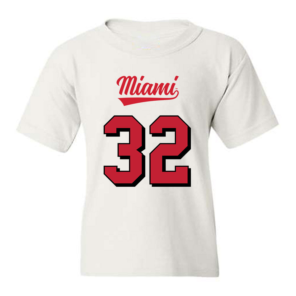 Miami of Ohio - NCAA Football : James Schott - 2024 Replica Shersey Youth T-Shirt-0