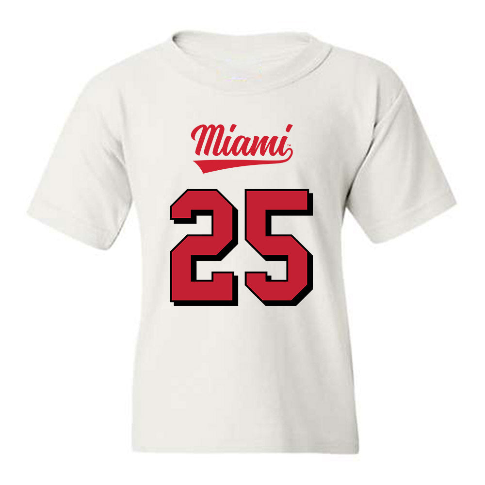 Miami of Ohio - NCAA Football : Mitchell Bolden - 2024 Replica Shersey Youth T-Shirt-0