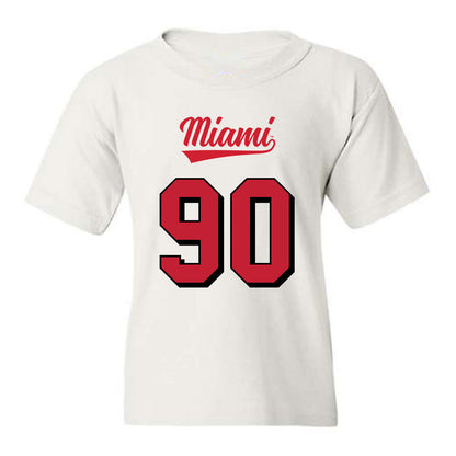 Miami of Ohio - NCAA Football : Donovan Davis - 2024 Replica Shersey Youth T-Shirt-0
