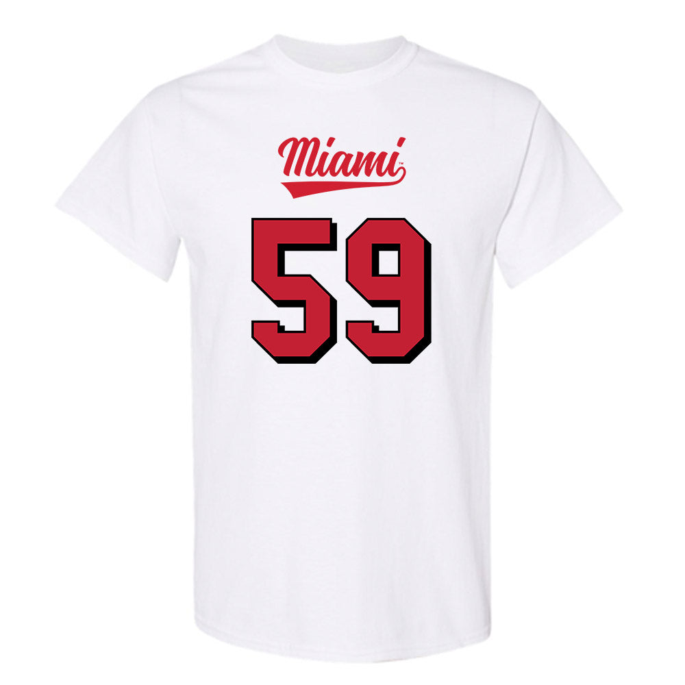 Miami of Ohio - NCAA Football : Hudson Powell - 2024 Replica Shersey T-Shirt-0