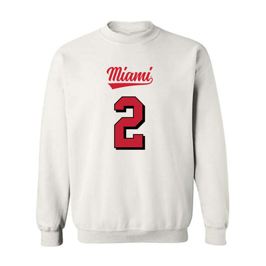 Miami of Ohio - NCAA Football : Dylan Downing - 2024 Replica Shersey Crewneck Sweatshirt