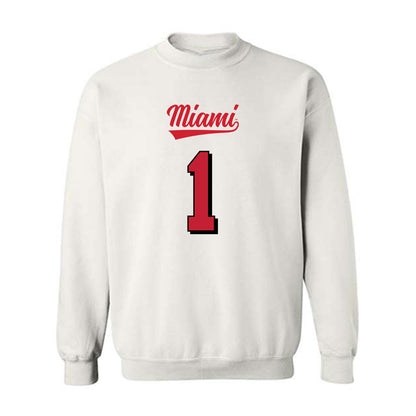 Miami of Ohio - NCAA Football : Eli Blakey - 2024 Replica Shersey Crewneck Sweatshirt-0