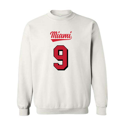 Miami of Ohio - NCAA Football : Javon Hammonds - 2024 Replica Shersey Crewneck Sweatshirt-0