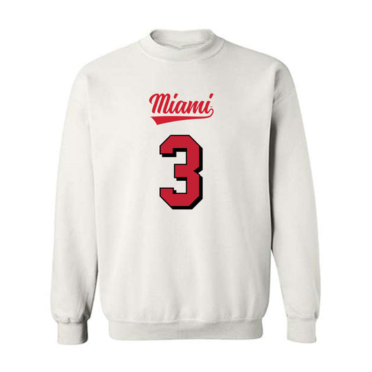 Miami of Ohio - NCAA Football : Darion Williamson - 2024 Replica Shersey Crewneck Sweatshirt-0
