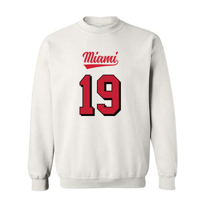 Miami of Ohio - NCAA Football : Jerome Smith - 2024 Replica Shersey Crewneck Sweatshirt-0