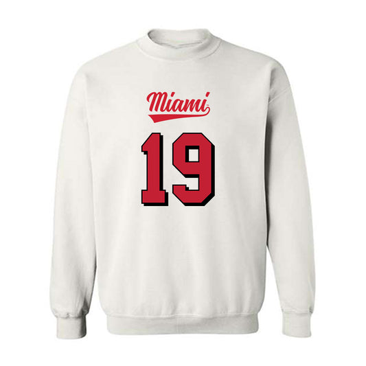 Miami of Ohio - NCAA Football : Jerome Smith - 2024 Replica Shersey Crewneck Sweatshirt-0