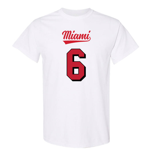 Miami of Ohio - NCAA Football : Jordan Brunson - 2024 Replica Shersey T-Shirt-0