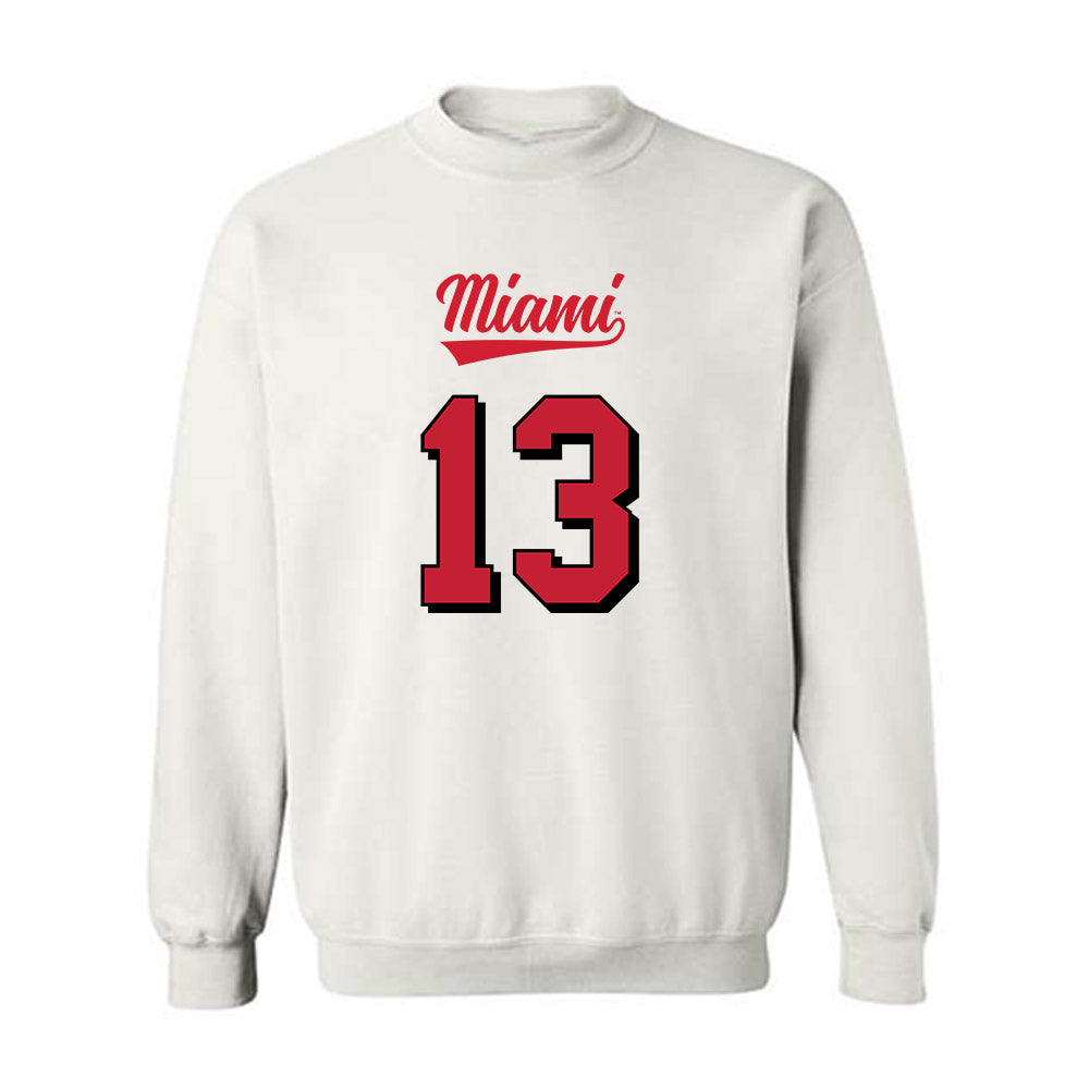 Miami of Ohio - NCAA Football : Desmon Yharbrough - 2024 Replica Shersey Crewneck Sweatshirt-0