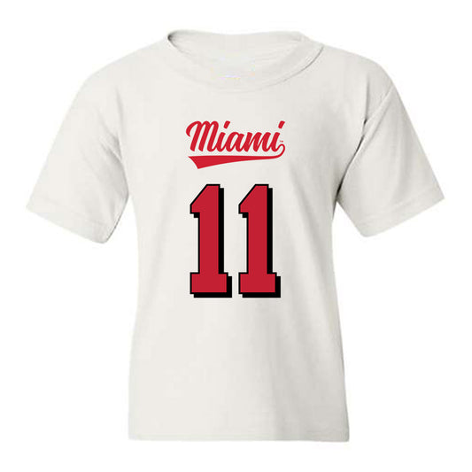 Miami of Ohio - NCAA Football : Isaiah Rollins - 2024 Replica Shersey Youth T-Shirt-0