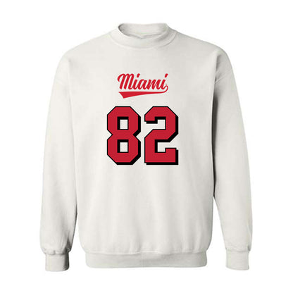 Miami of Ohio - NCAA Football : Paolo Papalia - 2024 Replica Shersey Crewneck Sweatshirt-0