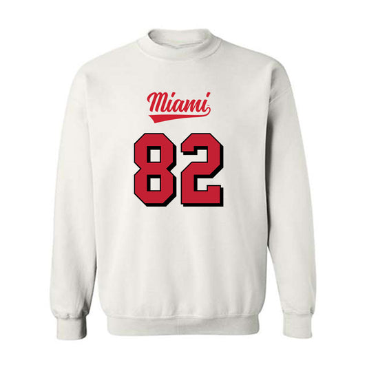 Miami of Ohio - NCAA Football : Paolo Papalia - 2024 Replica Shersey Crewneck Sweatshirt-0