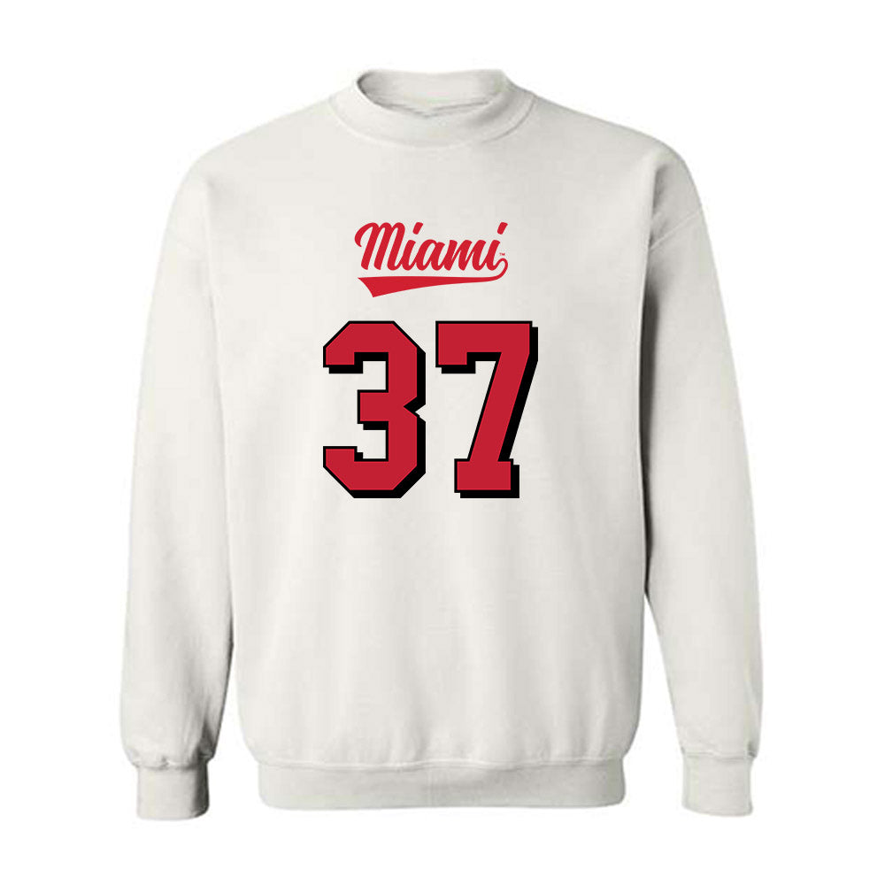 Miami of Ohio - NCAA Football : Vito McConnell - 2024 Replica Shersey Crewneck Sweatshirt-0