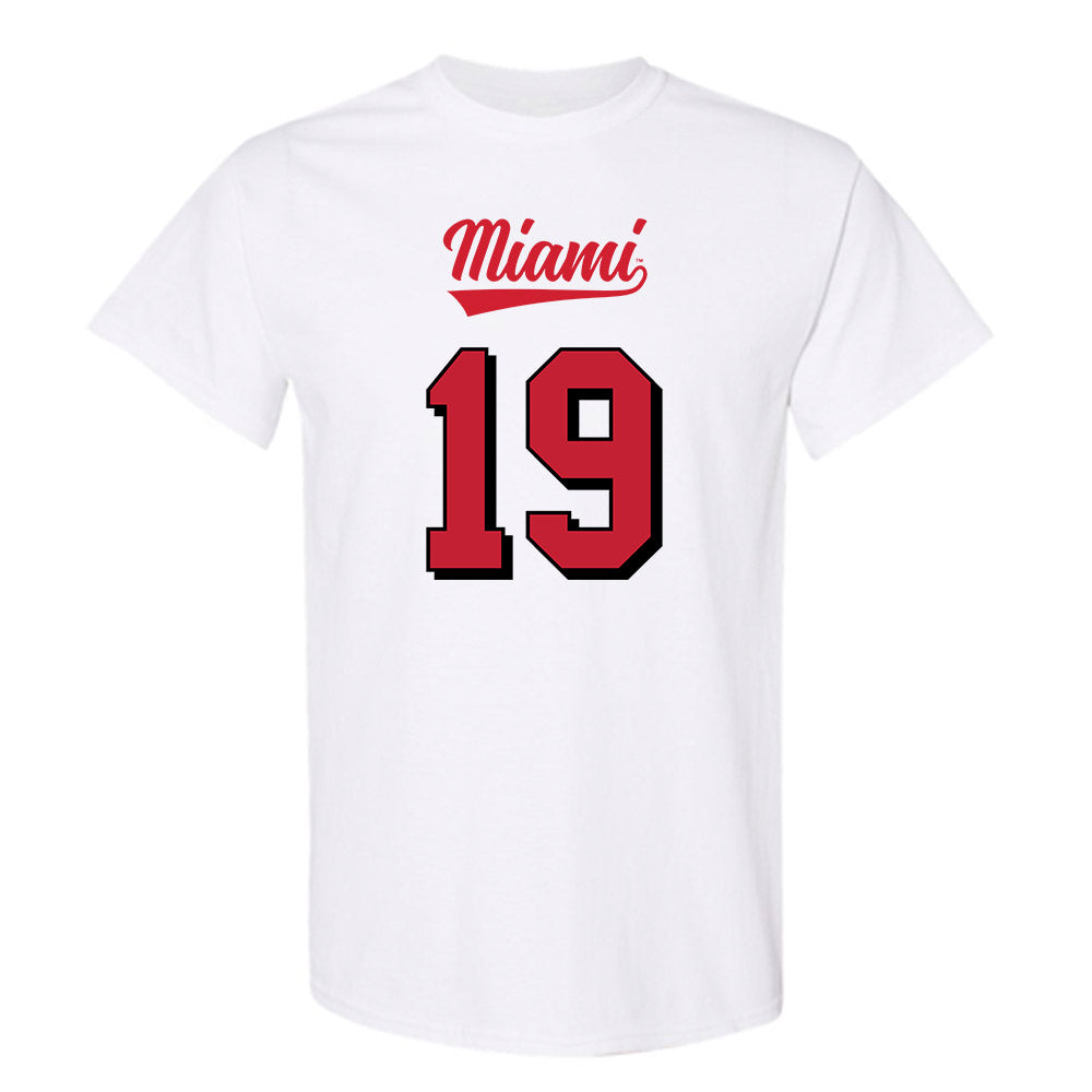 Miami of Ohio - NCAA Football : Jerome Smith - 2024 Replica Shersey T-Shirt-0