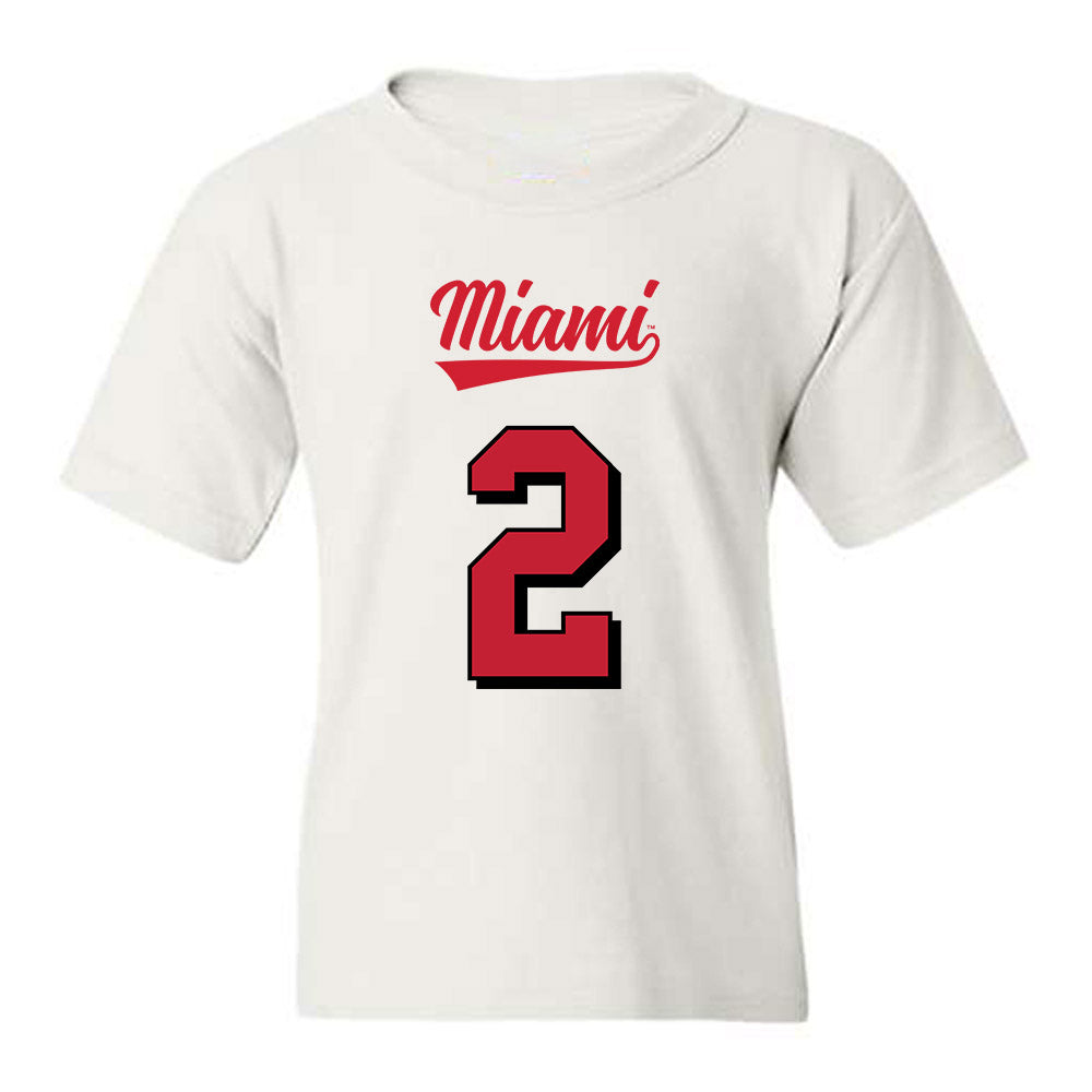 Miami of Ohio - NCAA Football : Devin Bell - 2024 Replica Shersey Youth T-Shirt-0