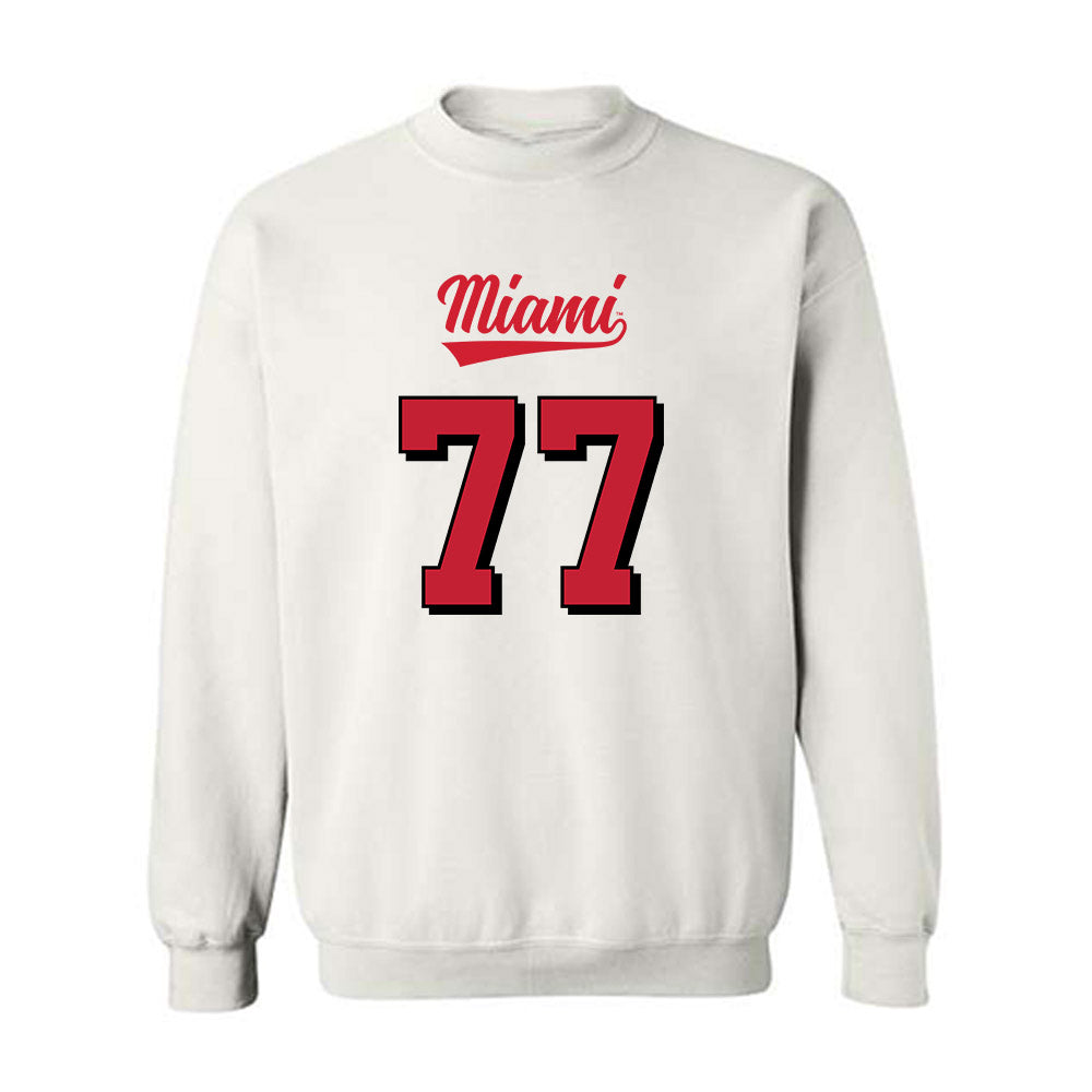 Miami of Ohio - NCAA Football : Austin Uke - 2024 Replica Shersey Crewneck Sweatshirt-0