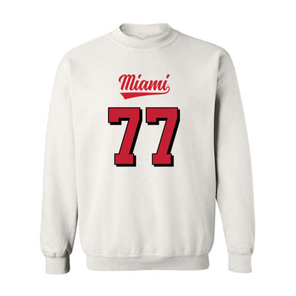 Miami of Ohio - NCAA Football : Austin Uke - 2024 Replica Shersey Crewneck Sweatshirt-0