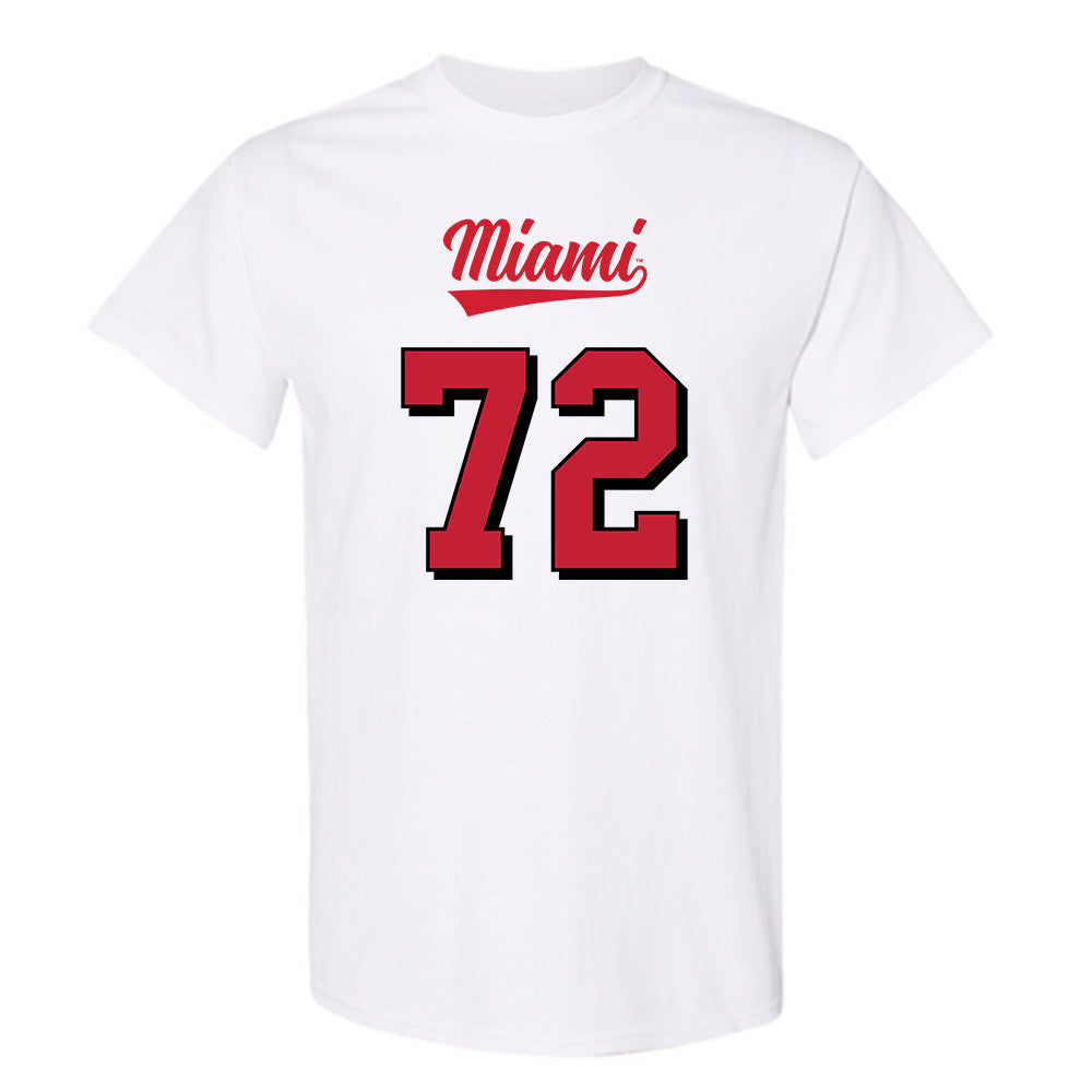 Miami of Ohio - NCAA Football : Kris Manu - 2024 Replica Shersey T-Shirt-0