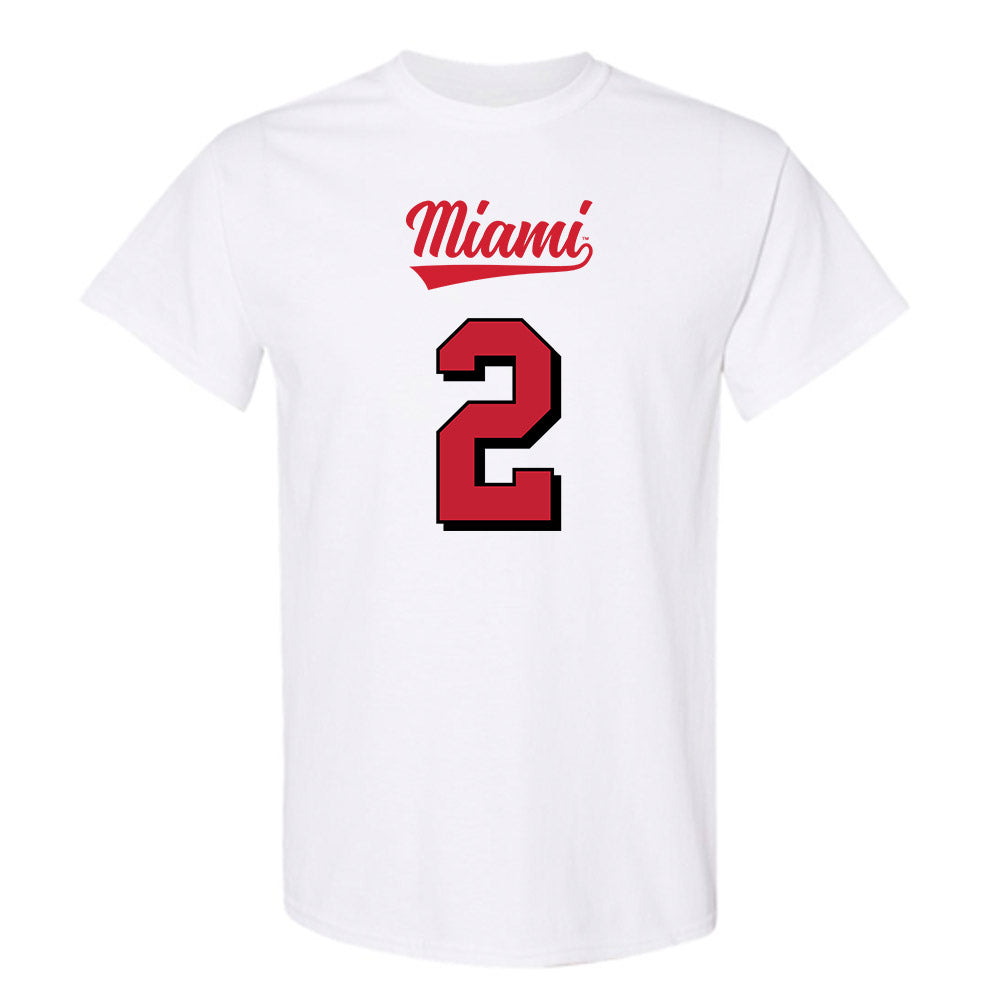 Miami of Ohio - NCAA Football : Dylan Downing - 2024 Replica Shersey T-Shirt