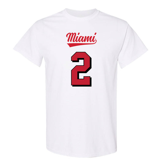 Miami of Ohio - NCAA Football : Dylan Downing - 2024 Replica Shersey T-Shirt