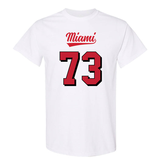 Miami of Ohio - NCAA Football : Brandon Lawhorn Moore - 2024 Replica Shersey T-Shirt-0