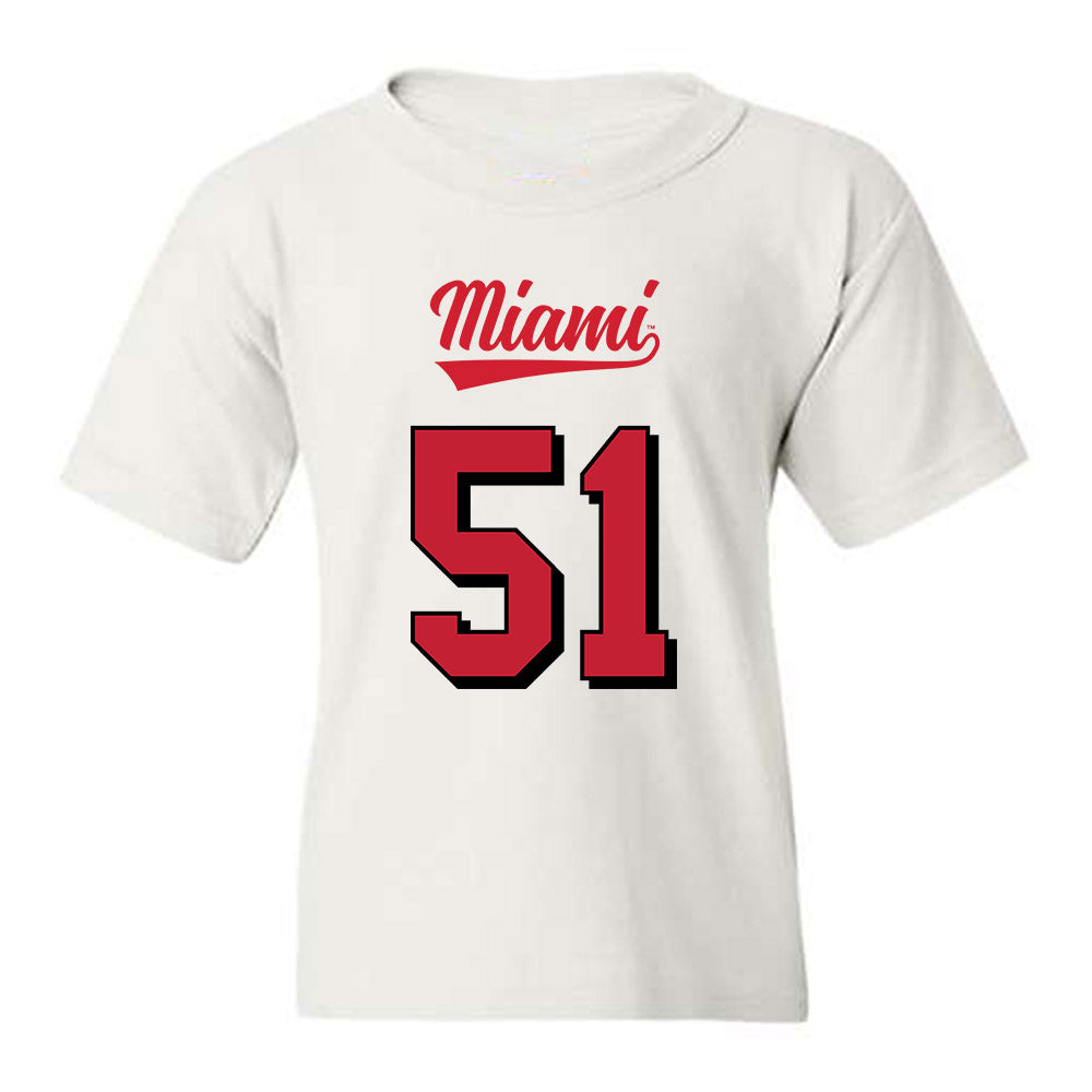 Miami of Ohio - NCAA Football : Eric Smith - 2024 Replica Shersey Youth T-Shirt-0