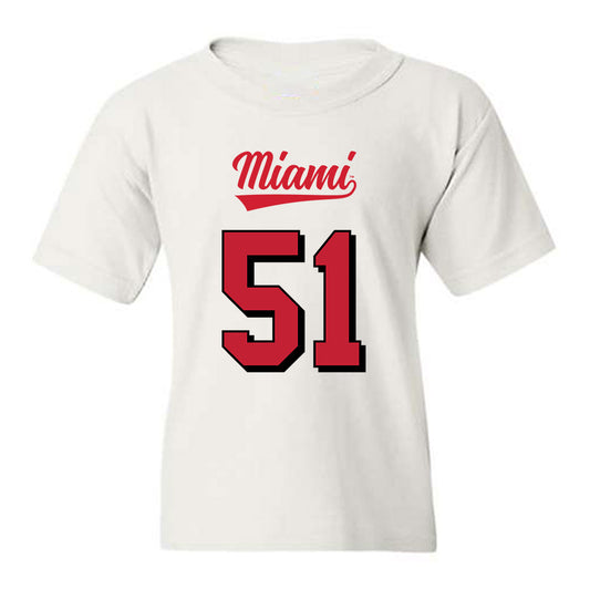 Miami of Ohio - NCAA Football : Eric Smith - 2024 Replica Shersey Youth T-Shirt-0