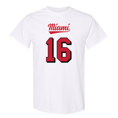 Miami of Ohio - NCAA Football : Ryan Sims - 2024 Replica Shersey T-Shirt-0