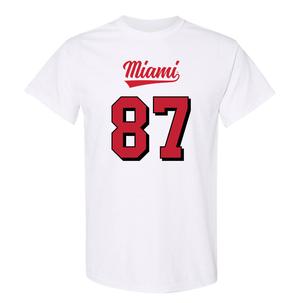 Miami of Ohio - NCAA Football : Noam Butbul - 2024 Replica Shersey T-Shirt-0
