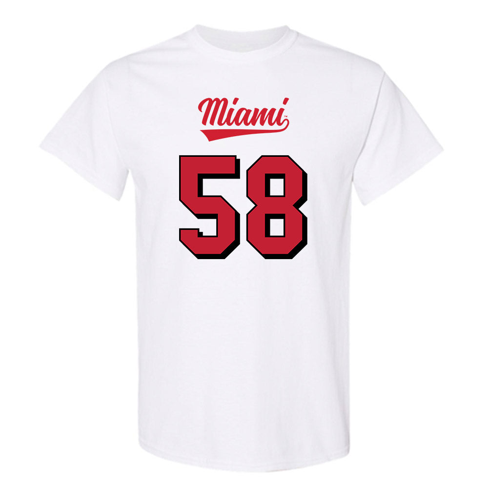 Miami of Ohio - NCAA Football : Gray Maultsby - 2024 Replica Shersey T-Shirt-0