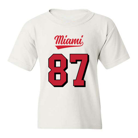 Miami of Ohio - NCAA Football : Noam Butbul - 2024 Replica Shersey Youth T-Shirt-0