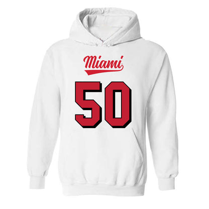 Miami of Ohio - NCAA Football : Jayden Fuller - 2024 Replica Shersey Hooded Sweatshirt-0