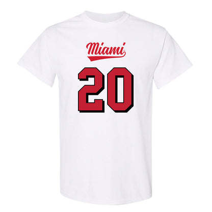 Miami of Ohio - NCAA Football : Ian Tepas - 2024 Replica Shersey T-Shirt-0
