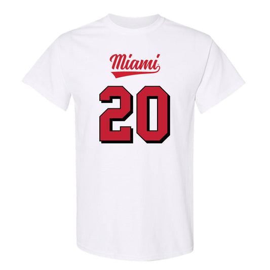 Miami of Ohio - NCAA Football : Ian Tepas - 2024 Replica Shersey T-Shirt-0