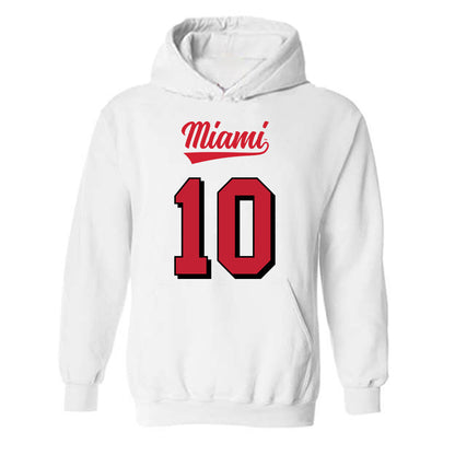 Miami of Ohio - NCAA Football : Lynel Billups-Williams - 2024 Replica Shersey Hooded Sweatshirt-0