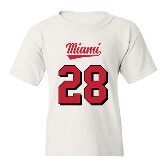 Miami of Ohio - NCAA Football : Andrew Bjorson - 2024 Replica Shersey Youth T-Shirt-0