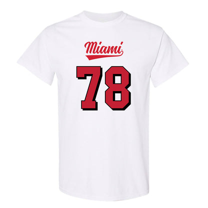 Miami of Ohio - NCAA Football : Drew Terrill - 2024 Replica Shersey T-Shirt-0