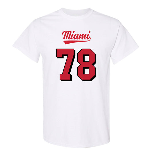 Miami of Ohio - NCAA Football : Drew Terrill - 2024 Replica Shersey T-Shirt-0