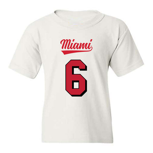 Miami of Ohio - NCAA Football : Jordan Brunson - 2024 Replica Shersey Youth T-Shirt-0