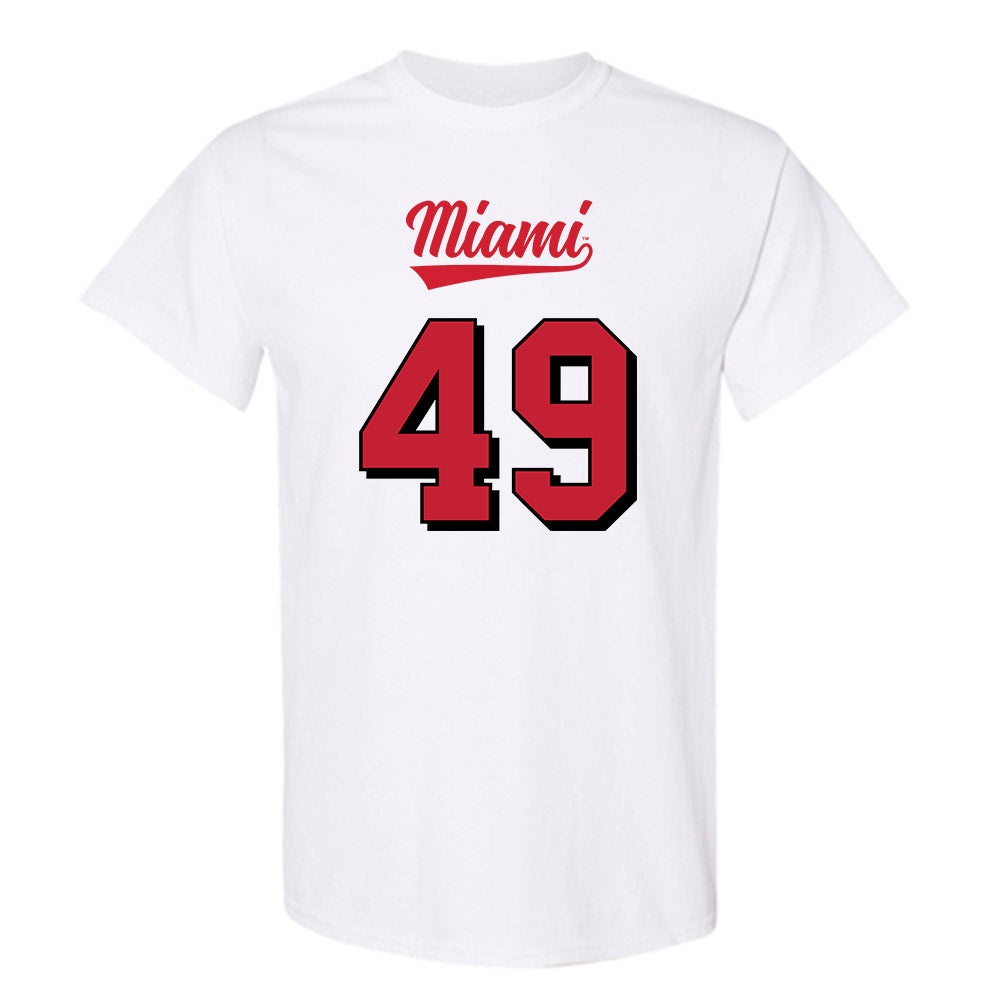 Miami of Ohio - NCAA Football : Anthony Ludington - 2024 Replica Shersey T-Shirt-0