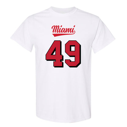 Miami of Ohio - NCAA Football : Anthony Ludington - 2024 Replica Shersey T-Shirt-0