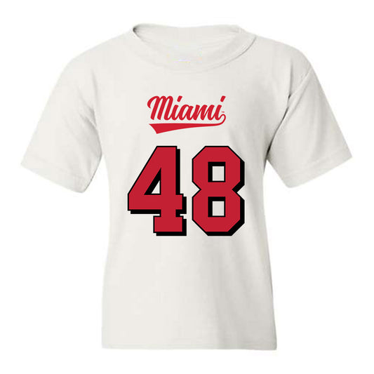 Miami of Ohio - NCAA Football : Chase Becker - 2024 Replica Shersey Youth T-Shirt